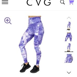 Purple dye hard leggings